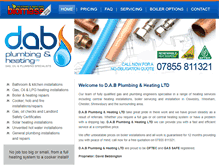 Tablet Screenshot of dabplumbingandheating.co.uk